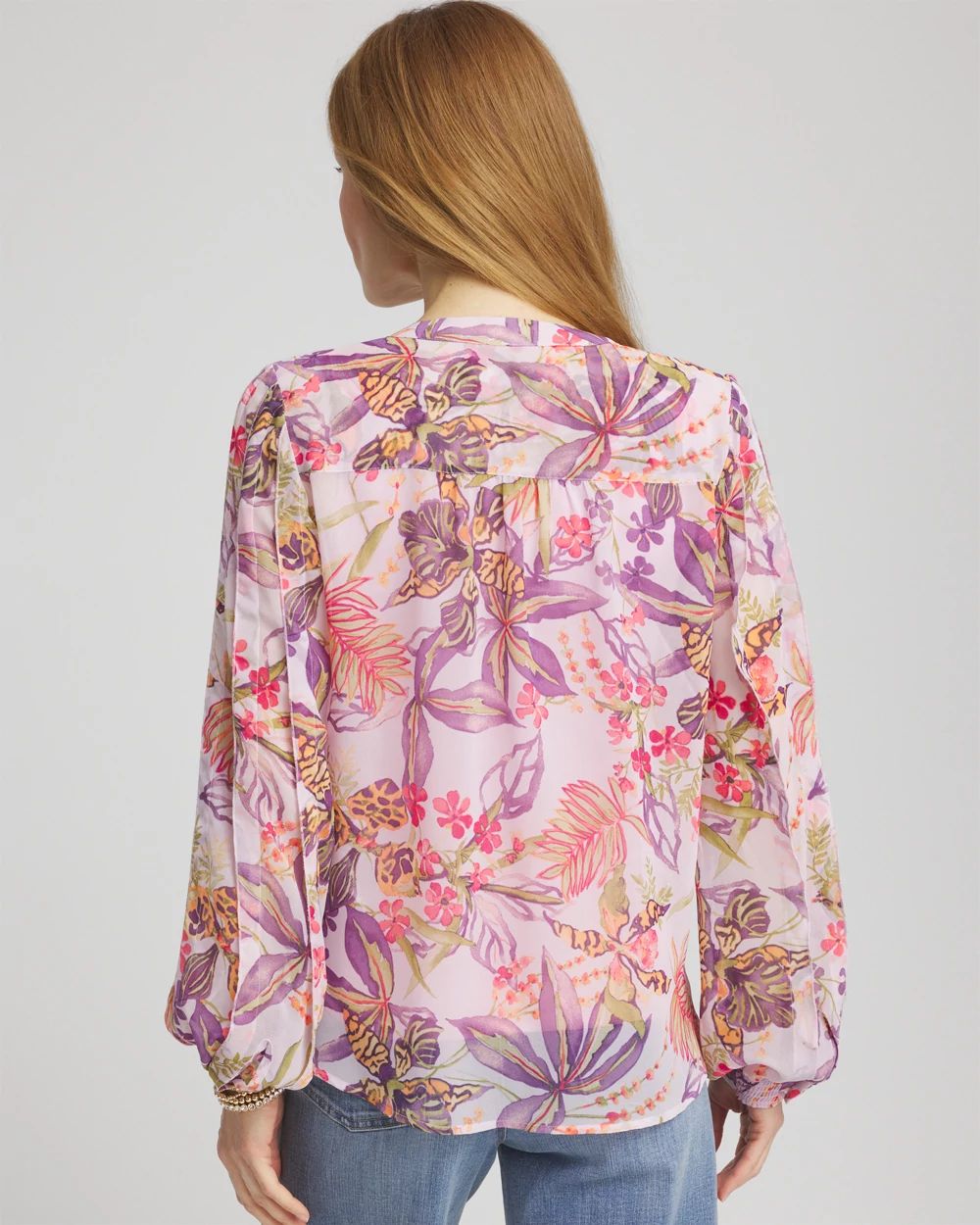 Floral Georgette Pintuck Blouse | Chico's